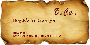 Bogdán Csongor névjegykártya